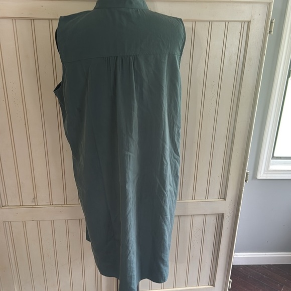 Eileen Fisher Sleevess Button-Up Dress - Picture 5 of 11